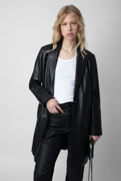 Zadig & Voltaire Manteaux Et Vestes^Manteau En Cuir Monarque