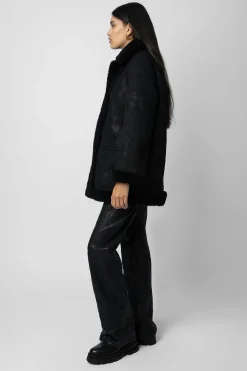 Zadig & Voltaire Manteaux Et Vestes^Manteau En Peau De Mouton Magdas En Cuir