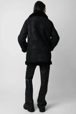 Zadig & Voltaire Manteaux Et Vestes^Manteau En Peau De Mouton Magdas En Cuir