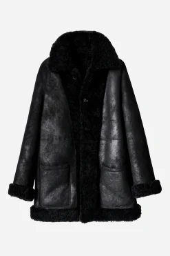 Zadig & Voltaire Manteaux Et Vestes^Manteau En Peau De Mouton Magdas En Cuir