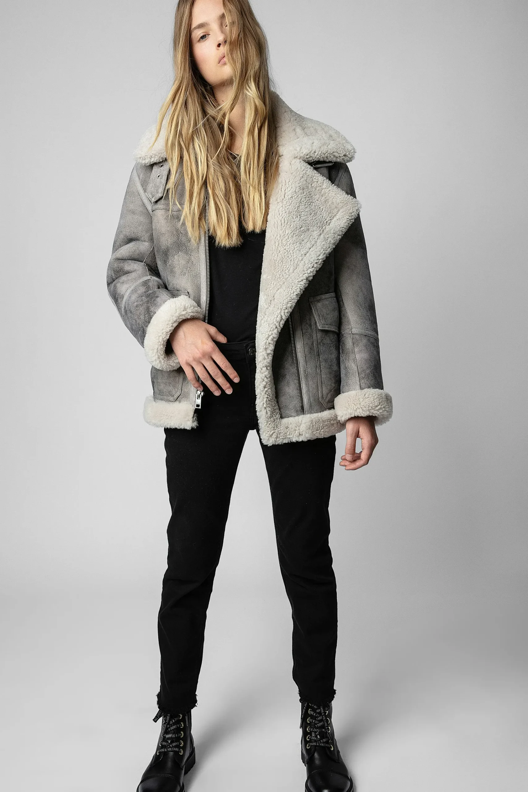 Zadig & Voltaire Manteaux Et Vestes^Manteau En Peau De Mouton Kain