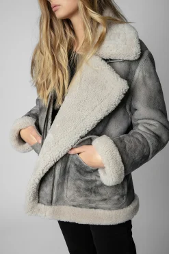 Zadig & Voltaire Manteaux Et Vestes^Manteau En Peau De Mouton Kain