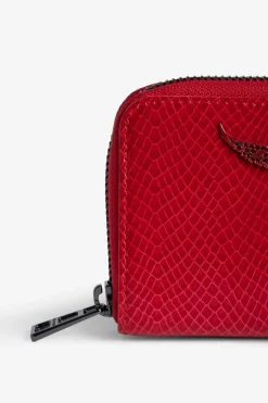 Zadig & Voltaire Portefeuilles Et Porte-Monnaie^Mini Porte-Monnaie Zv En Relief Sauvage Brillant