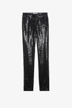 Zadig & Voltaire Costumes^Pantalon A Sequins Prune