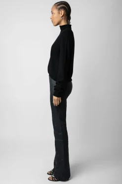 Zadig & Voltaire Pantalons Et Shorts^Pantalon En Cuir Froisse Pauline