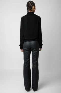 Zadig & Voltaire Pantalons Et Shorts^Pantalon En Cuir Froisse Pauline