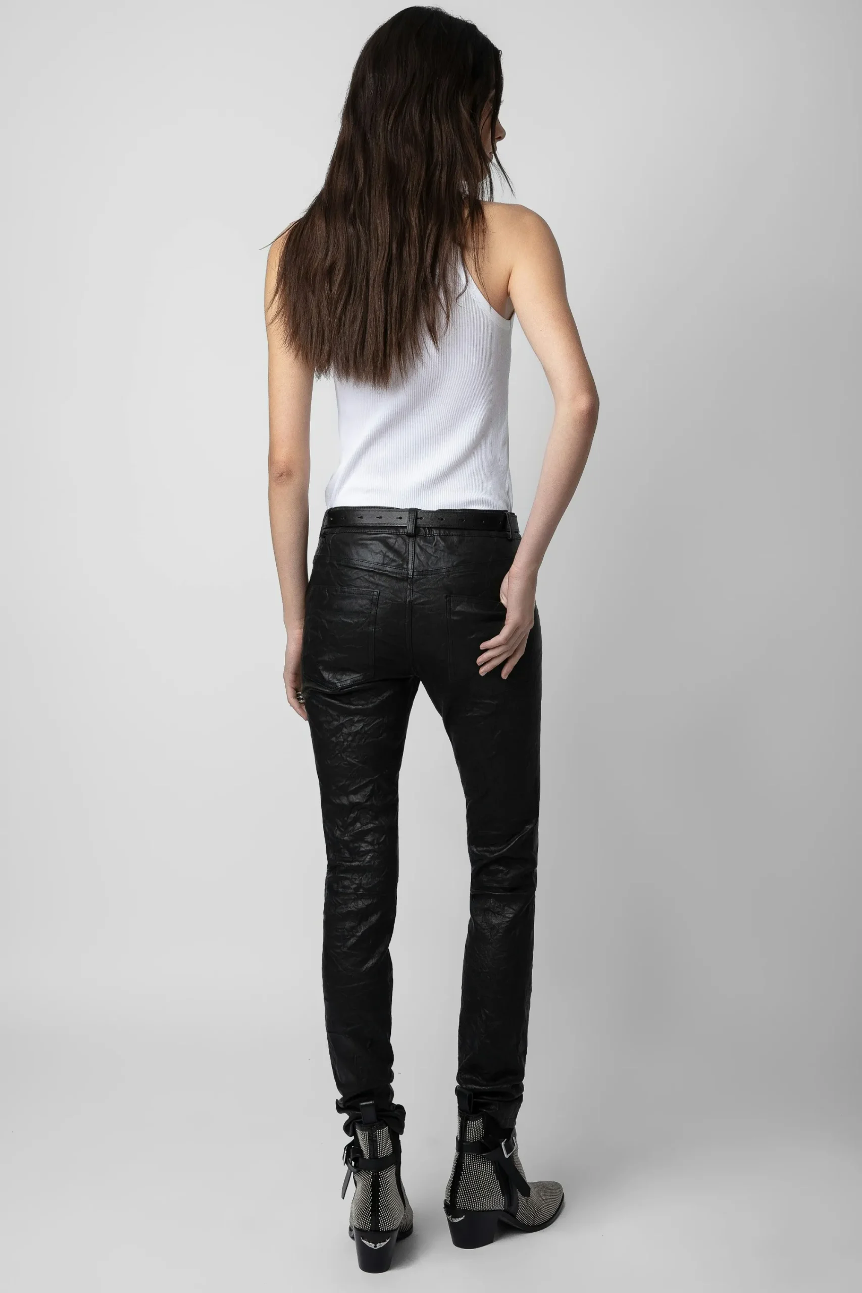 Zadig & Voltaire Pantalons Et Shorts^Pantalon En Cuir Froisse Phlame