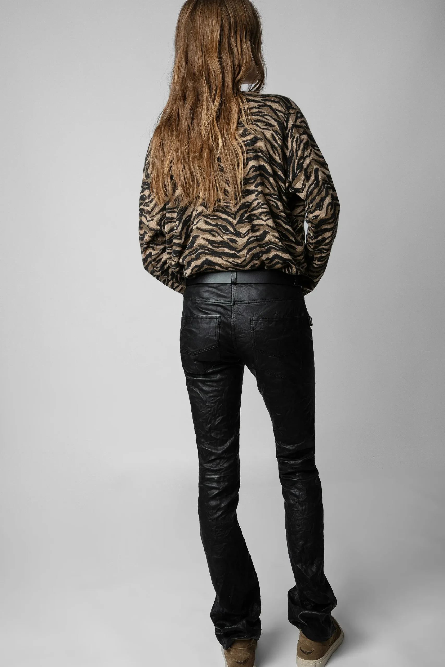 Zadig & Voltaire Pantalons Et Shorts^Pantalon En Cuir Froisse Hippie