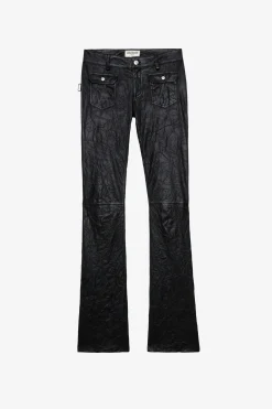 Zadig & Voltaire Pantalons Et Shorts^Pantalon En Cuir Froisse Hippie