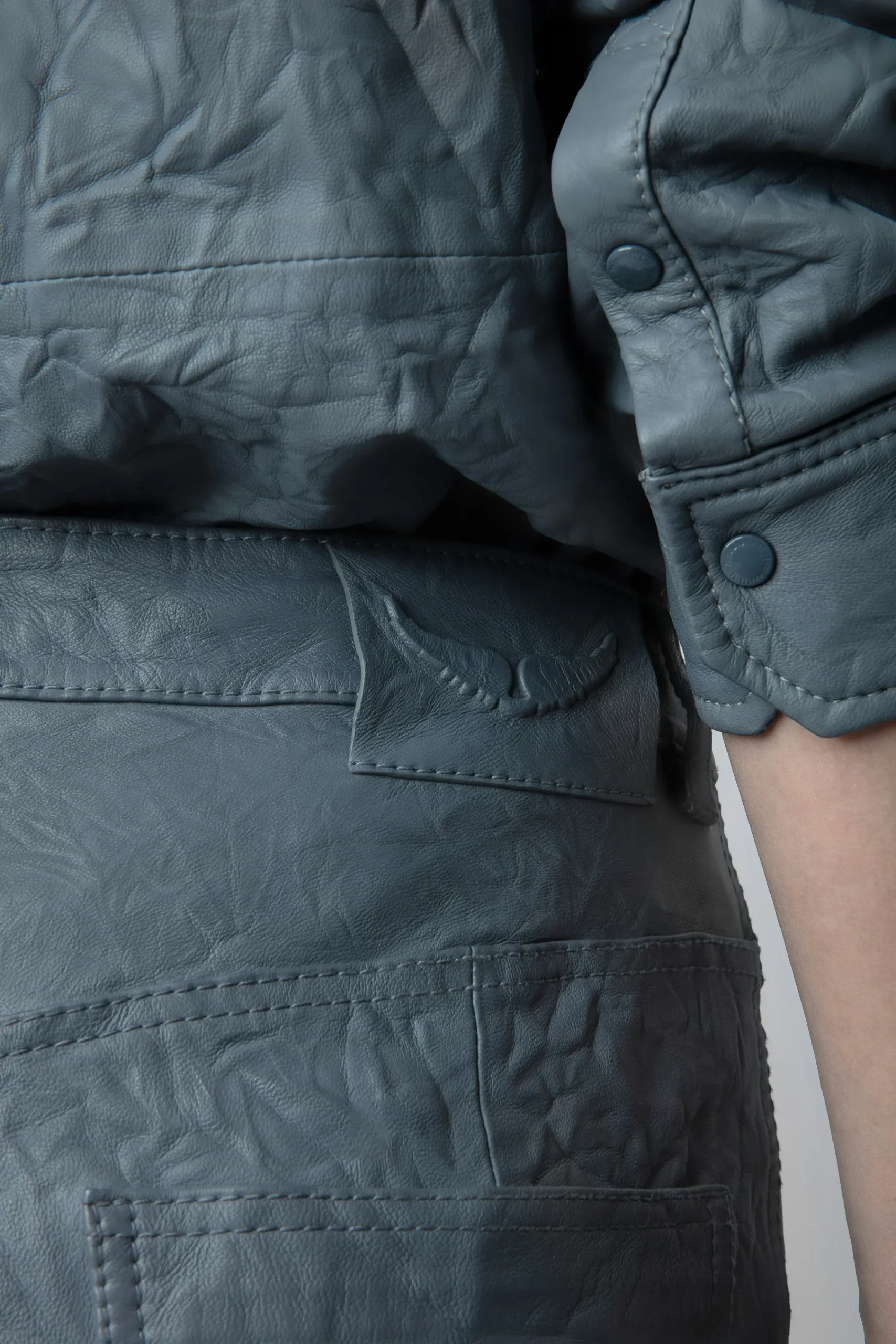 Zadig & Voltaire Pantalons Et Shorts^Pantalon En Cuir Froisse Pistol