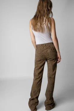 Zadig & Voltaire Pantalons Et Shorts^Pantalon En Daim Froisse Parfait
