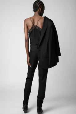 Zadig & Voltaire Costumes^Pantalon Etoile Strass Prune