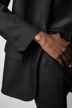 Zadig & Voltaire Costumes^Pantalon Etoile Strass Prune