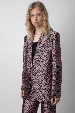 Zadig & Voltaire Costumes^Pantalon Jacquard Leopard Pomy