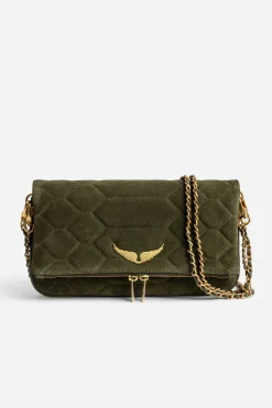 Zadig & Voltaire Sacs A Bandoulière^Pochette En Daim Matelasse Rock