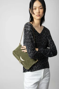 Zadig & Voltaire Sacs A Bandoulière^Pochette En Daim Matelasse Rock