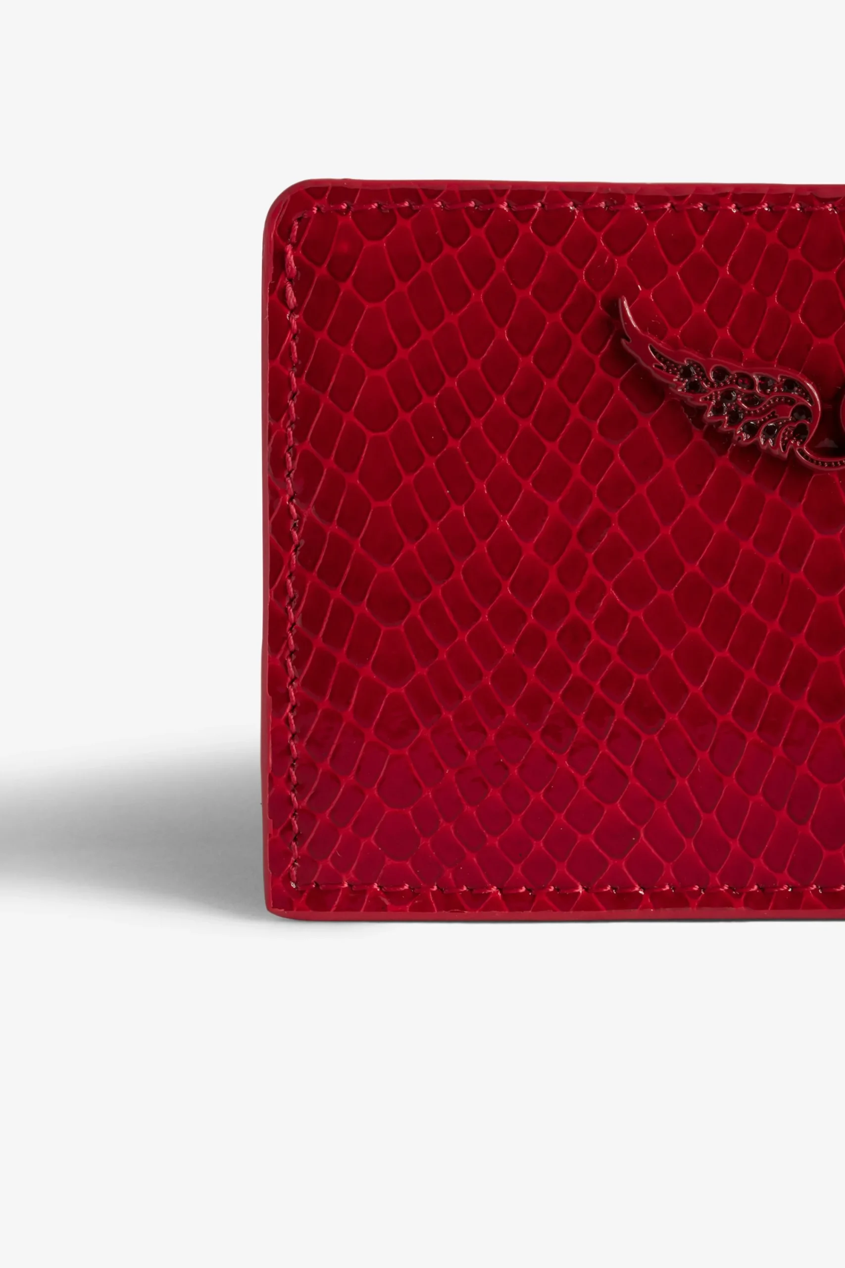 Zadig & Voltaire Portefeuilles Et Porte-Monnaie^Porte-Cartes En Relief Sauvage Brillant Zv Pass