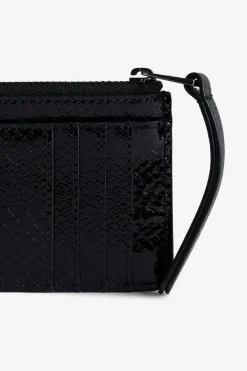 Zadig & Voltaire Portefeuilles Et Porte-Monnaie^Porte-Cartes En Relief Sauvage Brillant Zv Card