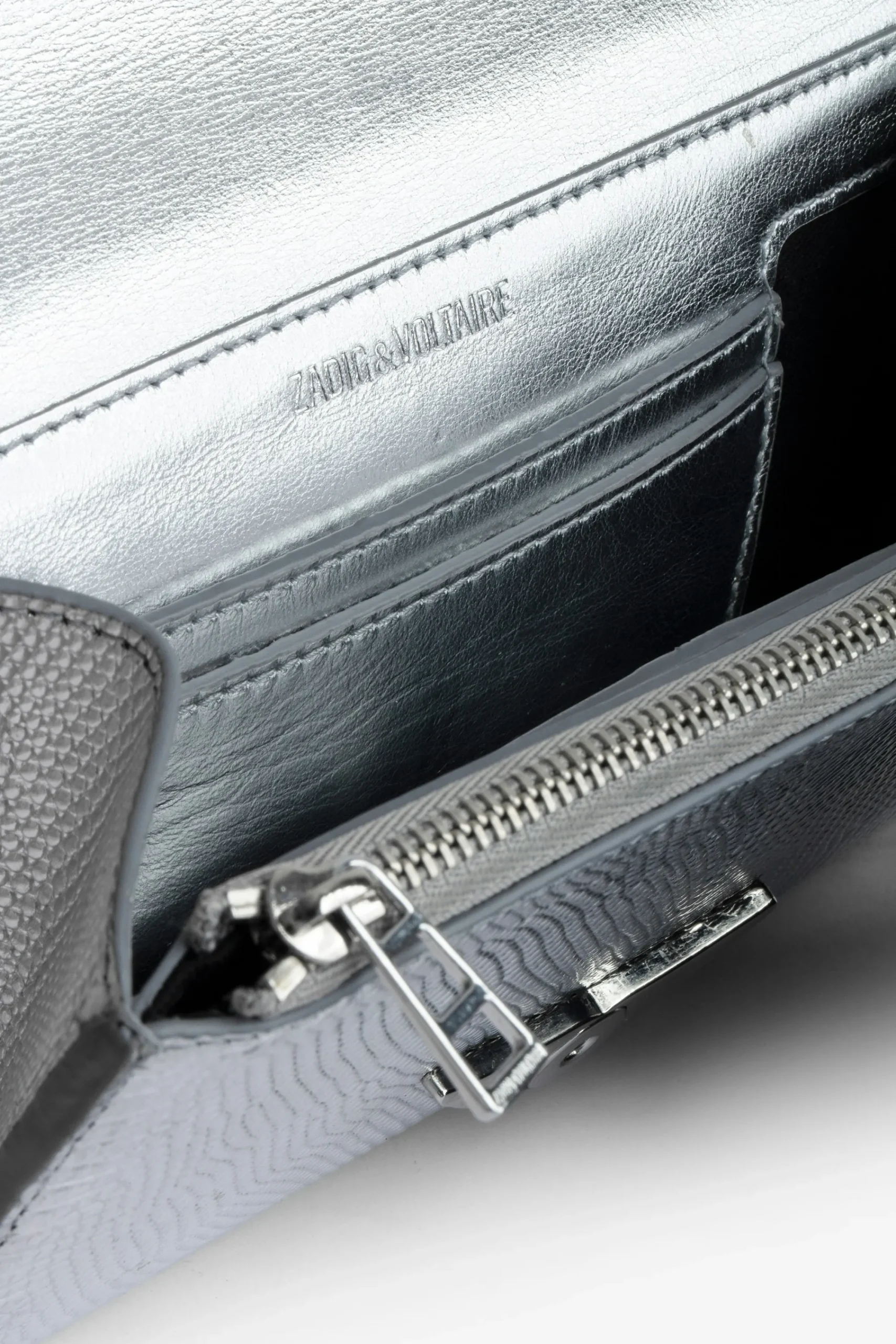 Zadig & Voltaire Portefeuilles Et Porte-Monnaie^Portefeuille Metallise Gaufre Borderline