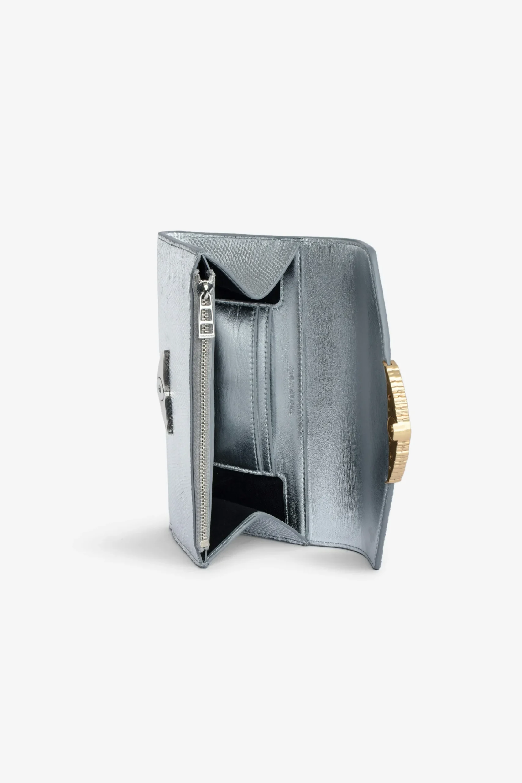 Zadig & Voltaire Portefeuilles Et Porte-Monnaie^Portefeuille Metallise Gaufre Borderline