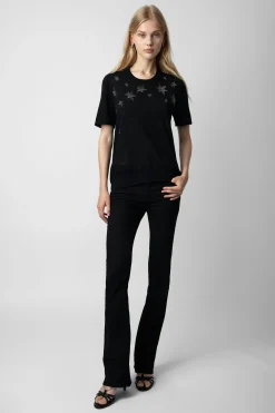 Zadig & Voltaire Pulls Et Gilets^Pull Cachemire Ida Etoiles Strass