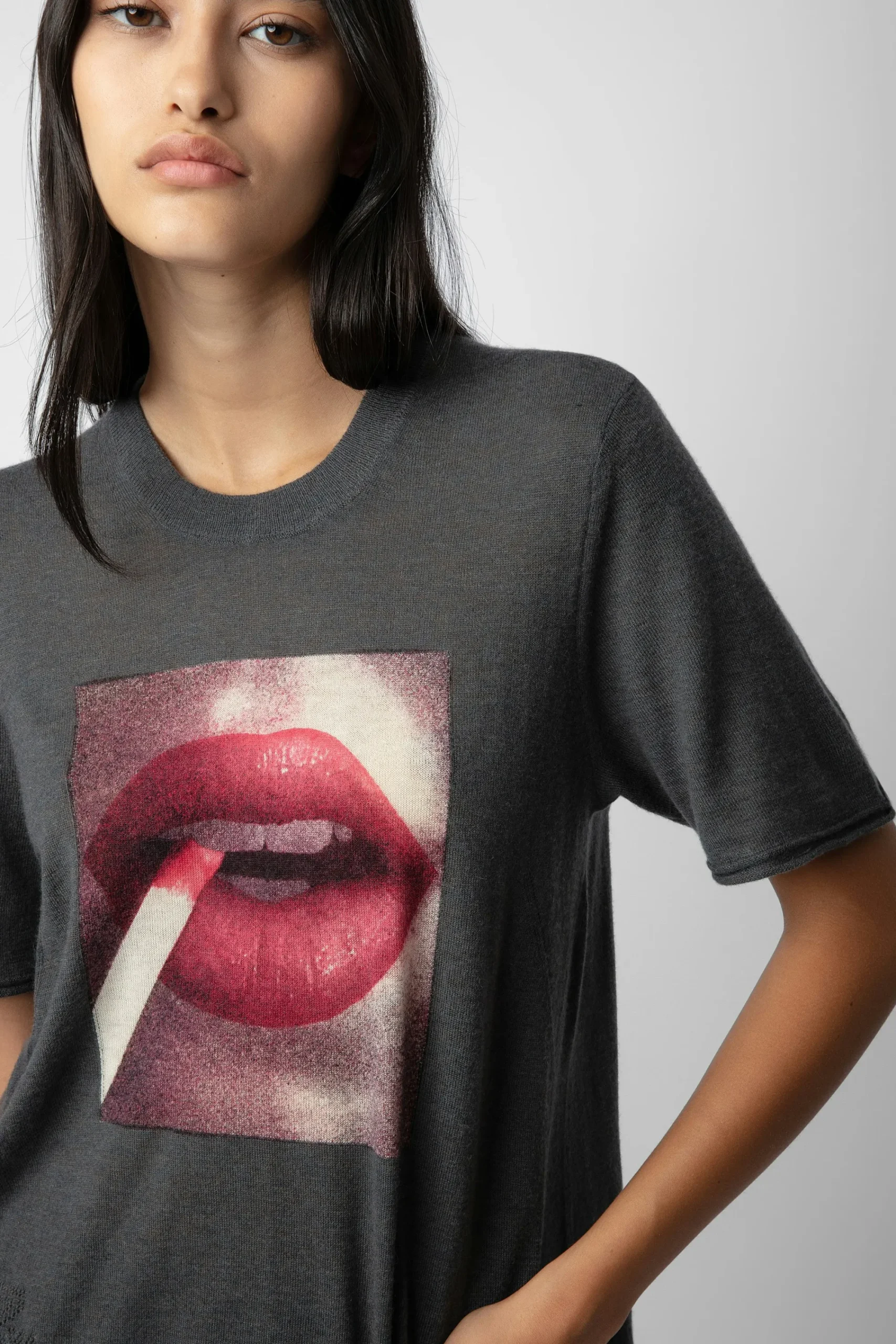 Zadig & Voltaire Pulls Et Gilets^Pull En Cachemire A Imprime Photo Ida