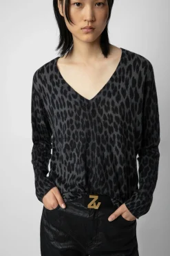 Zadig & Voltaire Pulls Et Gilets^Pull En Cachemire Leopard Brumy