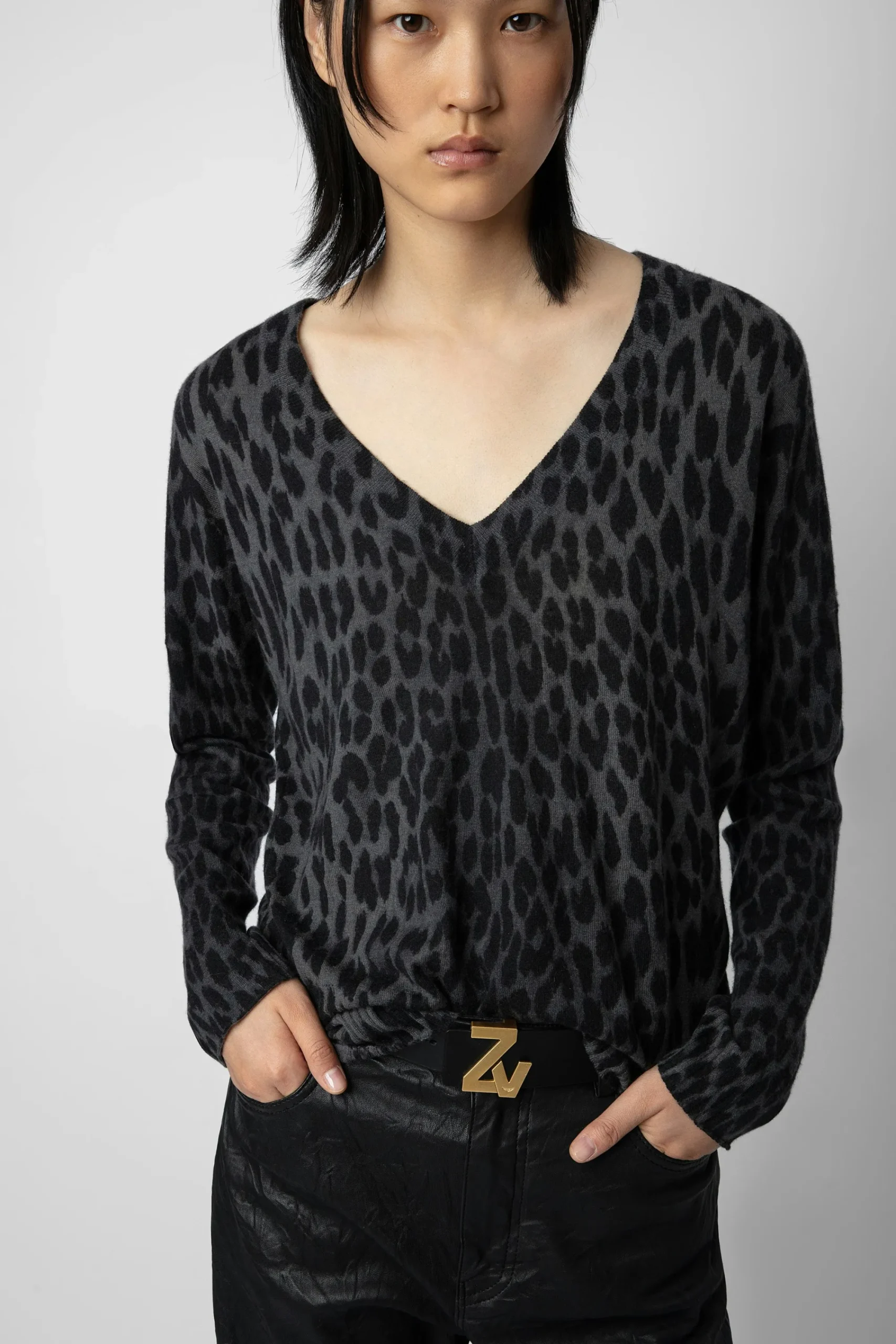 Zadig & Voltaire Pulls Et Gilets^Pull En Cachemire Leopard Brumy