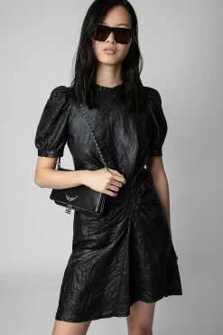 Zadig & Voltaire Robes Et Jupes^Robe En Cuir Froisse Rixe