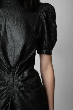 Zadig & Voltaire Robes Et Jupes^Robe En Cuir Froisse Rixe