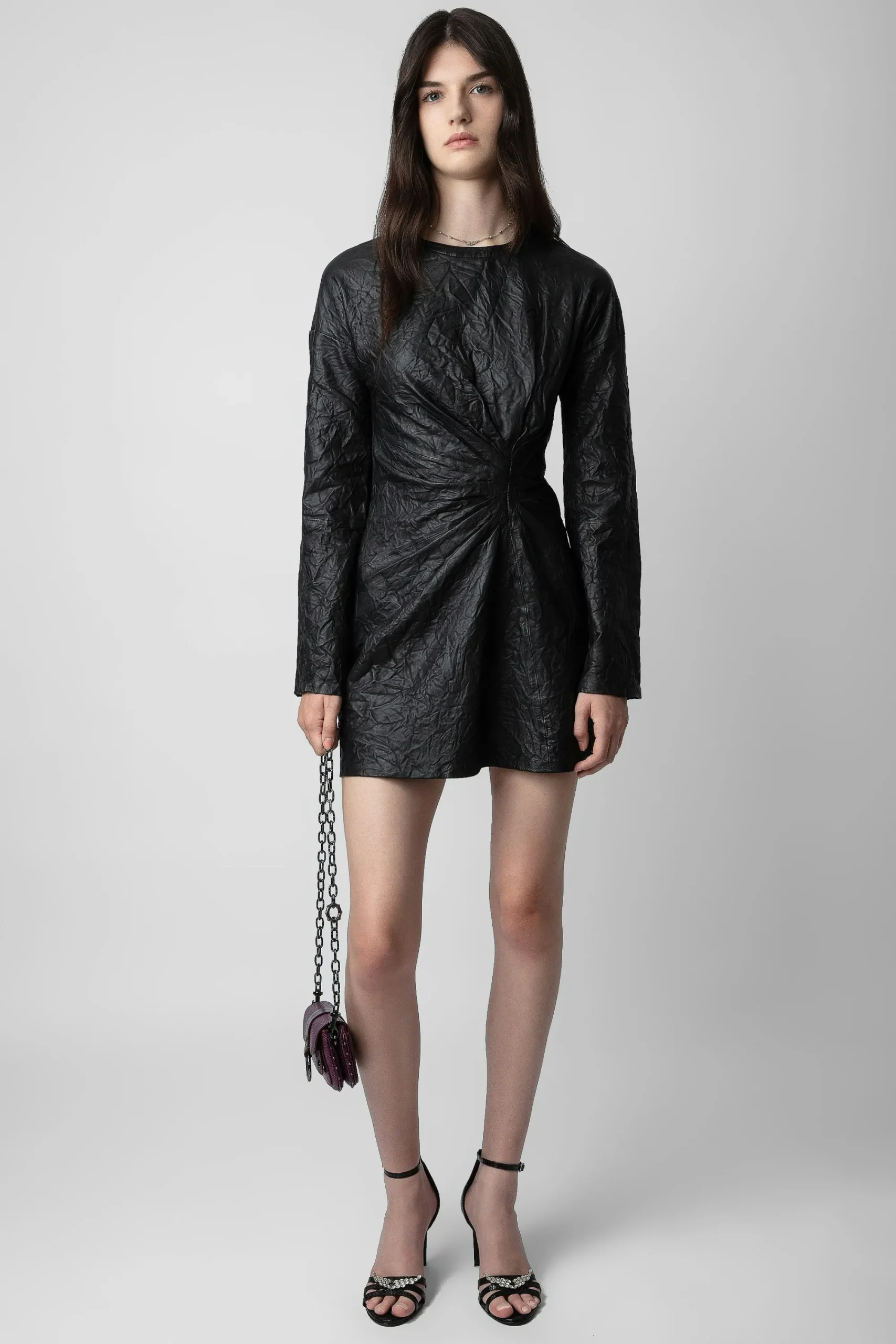 Zadig & Voltaire Robes Et Jupes^Robe En Cuir Froisse Rixina