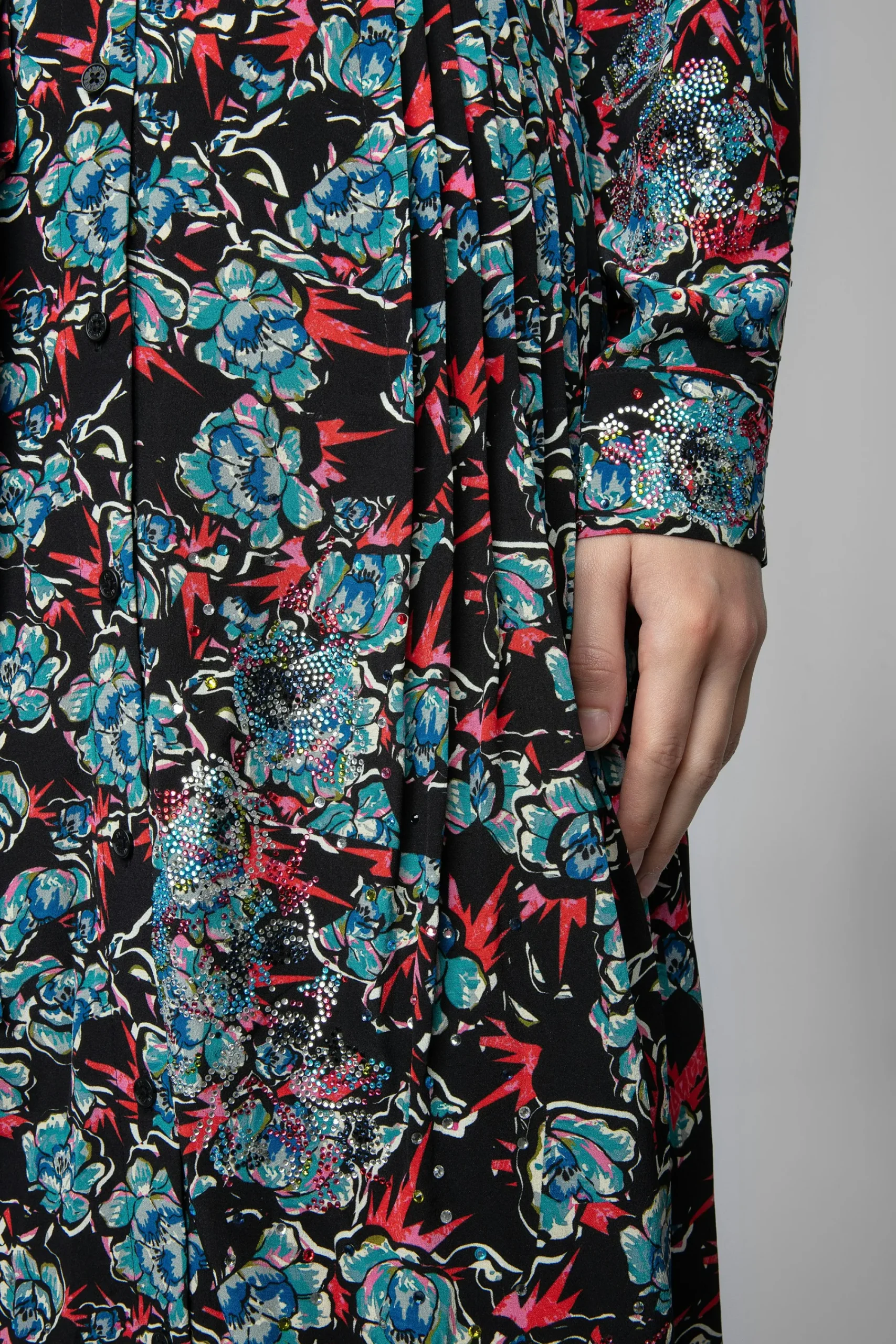 Zadig & Voltaire Robes Et Jupes^Robe En Soie A Strass Reward Thunder