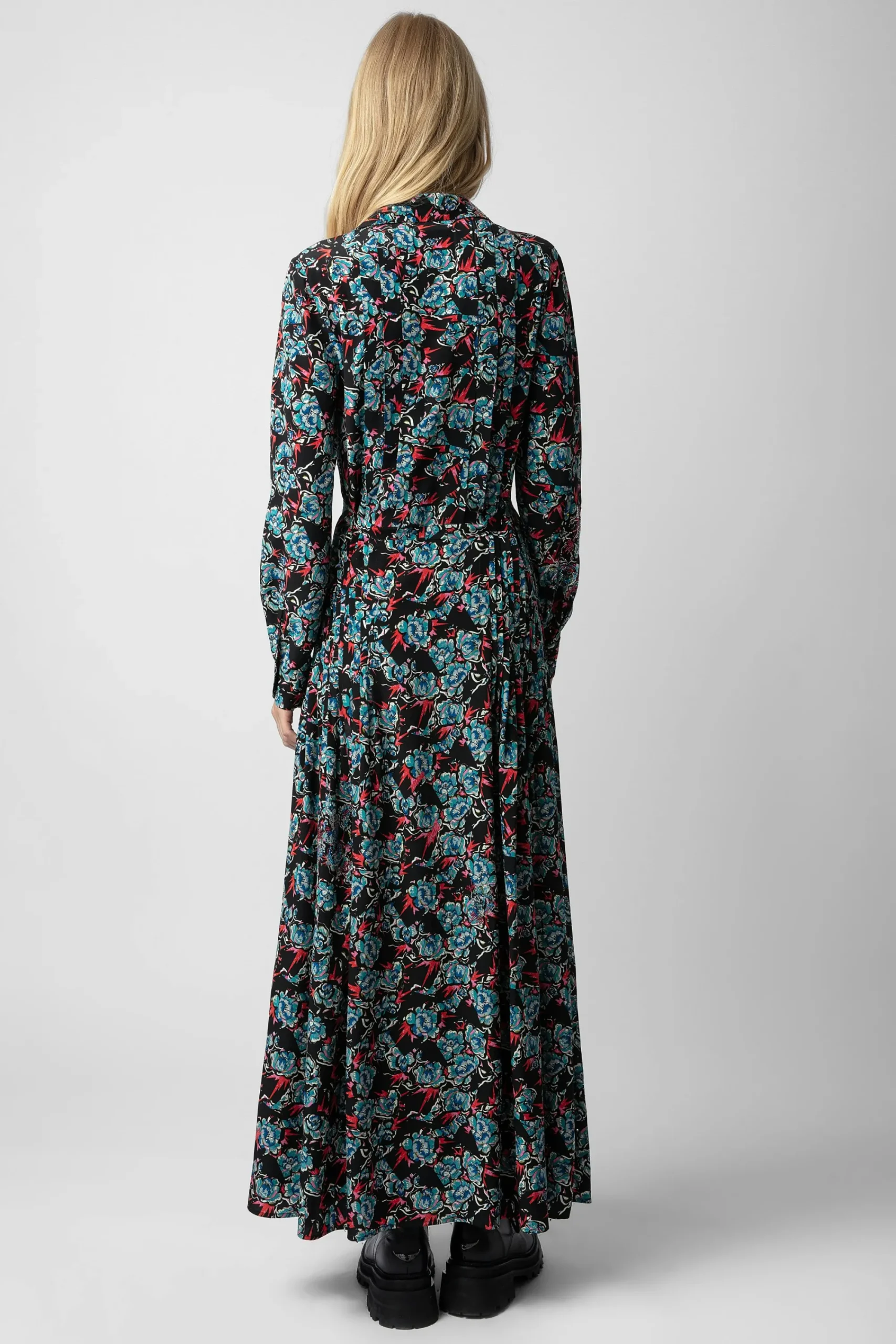 Zadig & Voltaire Robes Et Jupes^Robe En Soie A Strass Reward Thunder