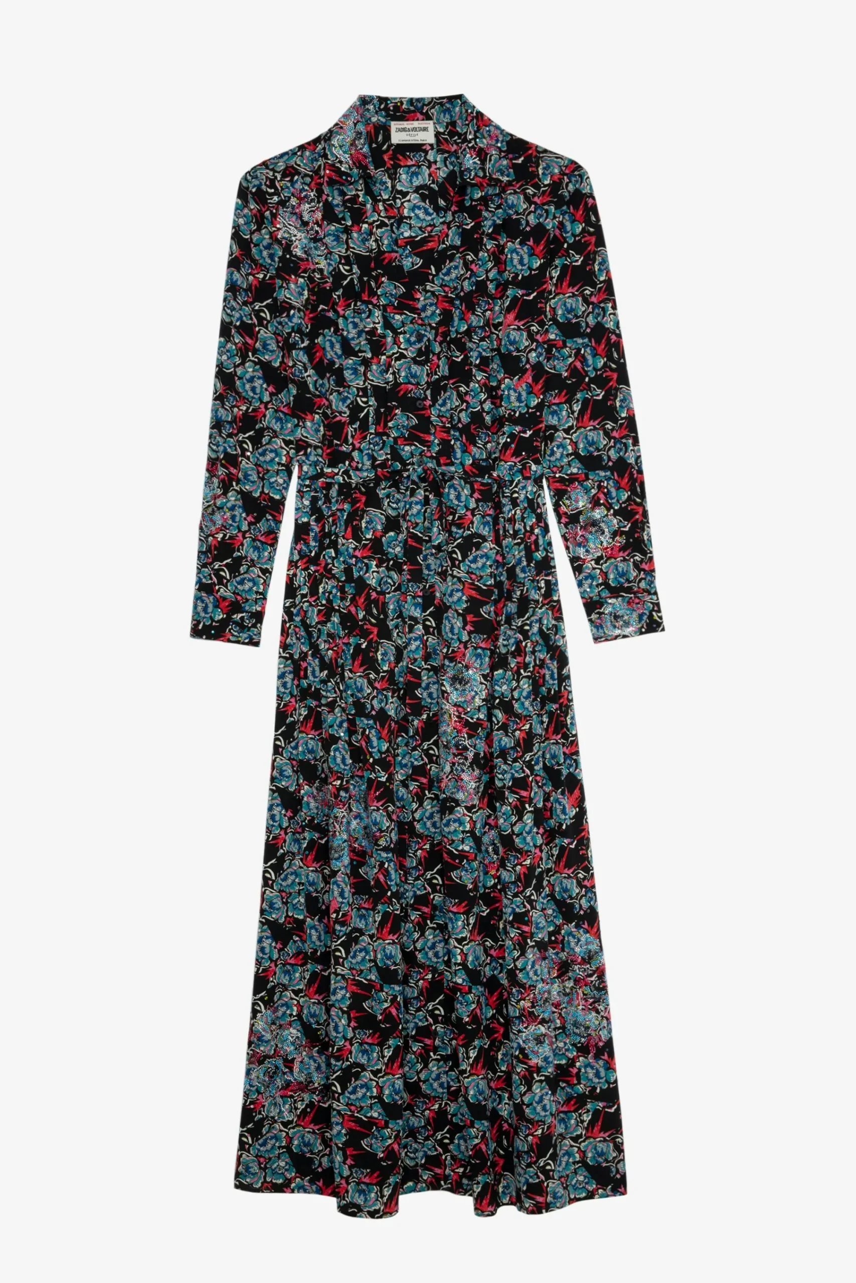 Zadig & Voltaire Robes Et Jupes^Robe En Soie A Strass Reward Thunder