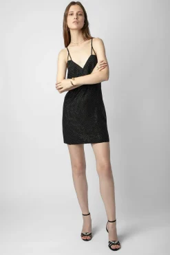 Zadig & Voltaire Robes Et Jupes^Robe En Soie A Strass Rohana