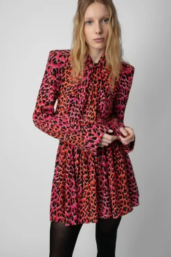 Zadig & Voltaire Robes Et Jupes^Robe En Soie Leopard Ryde