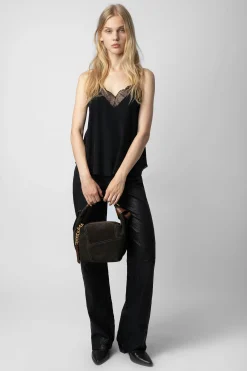 Zadig & Voltaire Sacs À Main^Sac Patchwork En Daim Le Cecilia