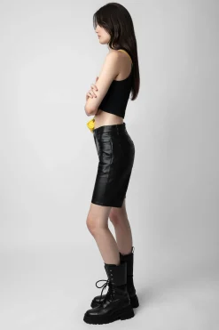 Zadig & Voltaire Pantalons Et Shorts^Short En Cuir Sady