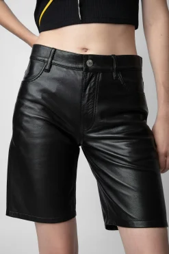 Zadig & Voltaire Pantalons Et Shorts^Short En Cuir Sady