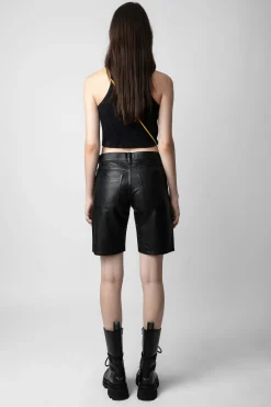 Zadig & Voltaire Pantalons Et Shorts^Short En Cuir Sady