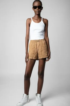 Zadig & Voltaire Pantalons Et Shorts^Short En Daim Froisse Paxi