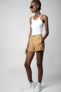 Zadig & Voltaire Pantalons Et Shorts^Short En Daim Froisse Paxi