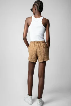 Zadig & Voltaire Pantalons Et Shorts^Short En Daim Froisse Paxi