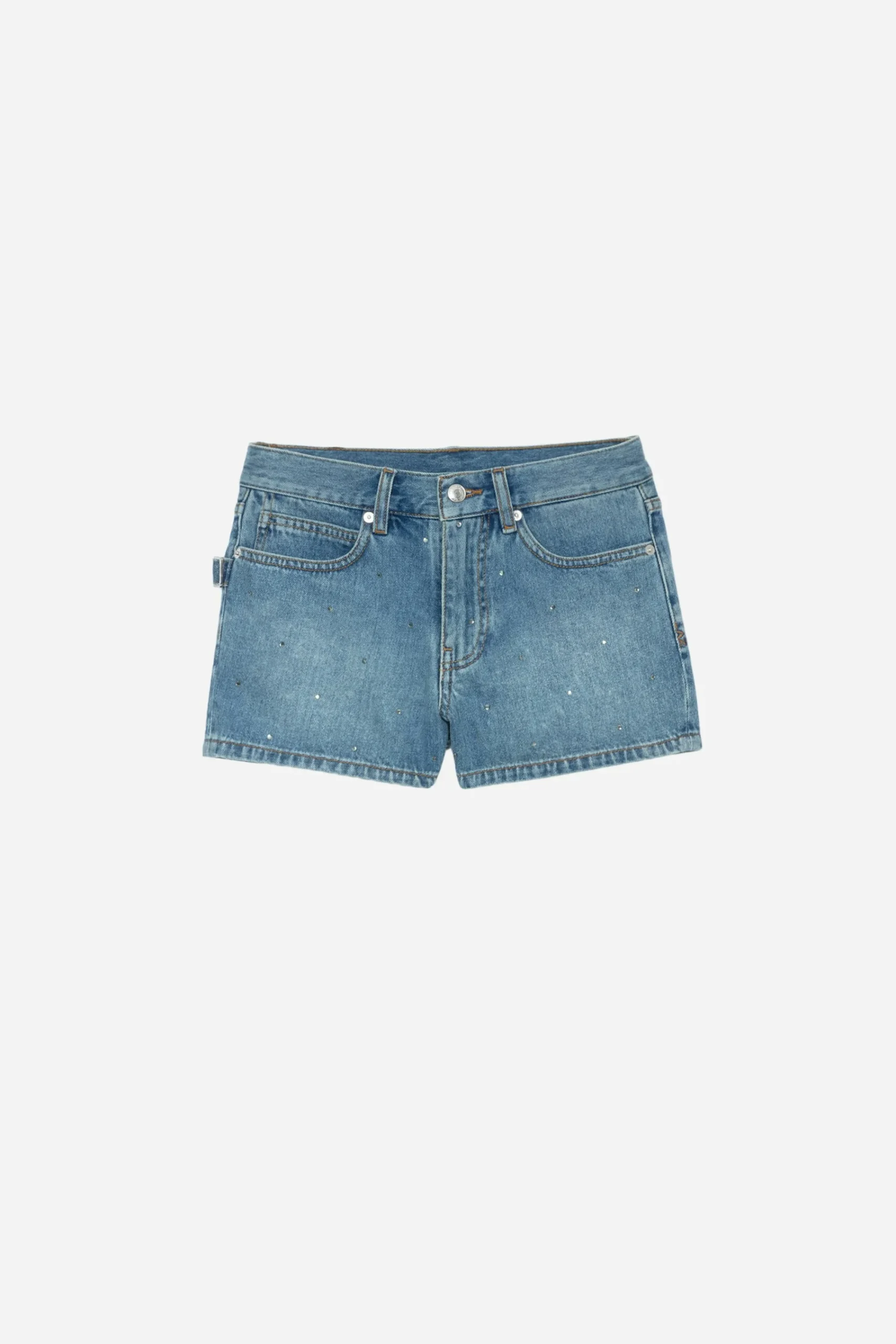 Zadig & Voltaire Pantalons Et Shorts^Short En Denim A Strass Sina