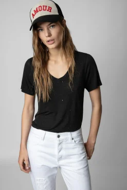 Zadig & Voltaire T-Shirts^T-Shirt En Lin A Pois Atia