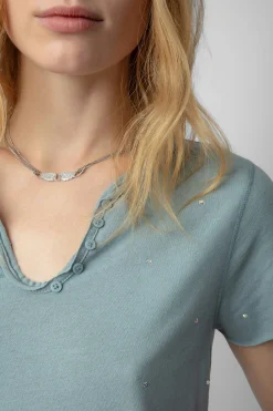 Zadig & Voltaire T-Shirts^T-Shirt Henley A Strass