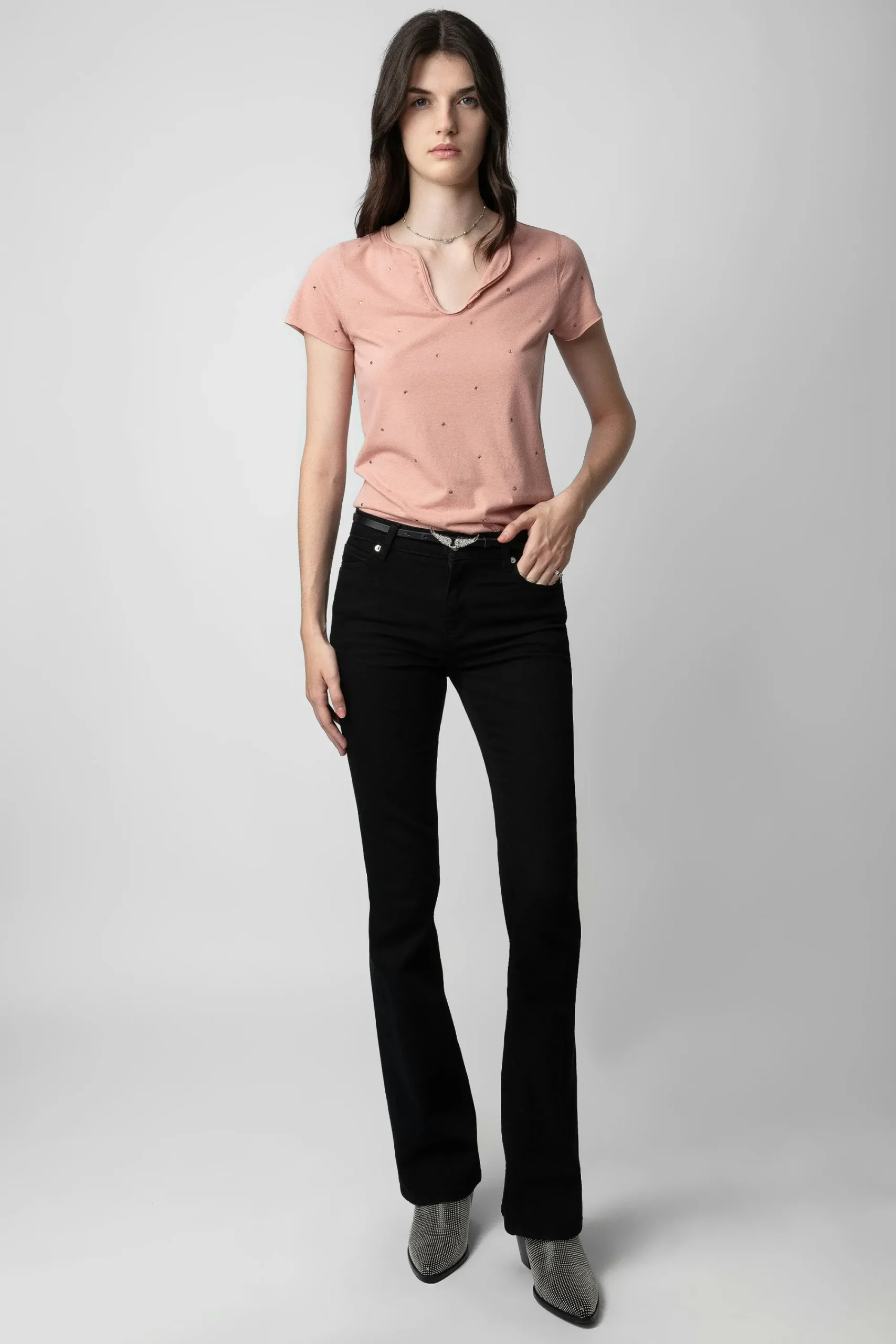 Zadig & Voltaire T-Shirts^T-Shirt Henley A Strass