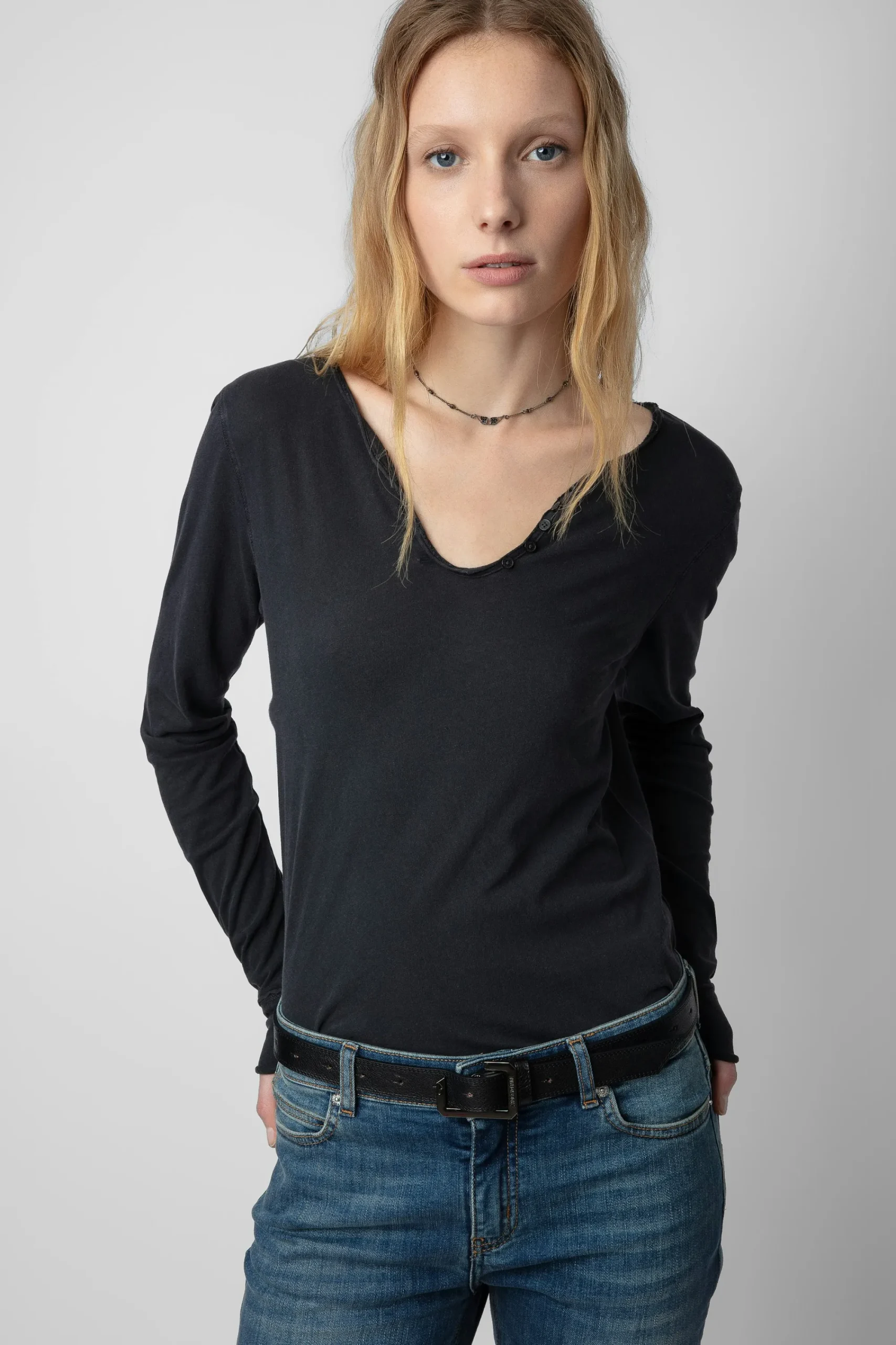 Zadig & Voltaire T-Shirts^T-Shirt Henley Ailes De Concert