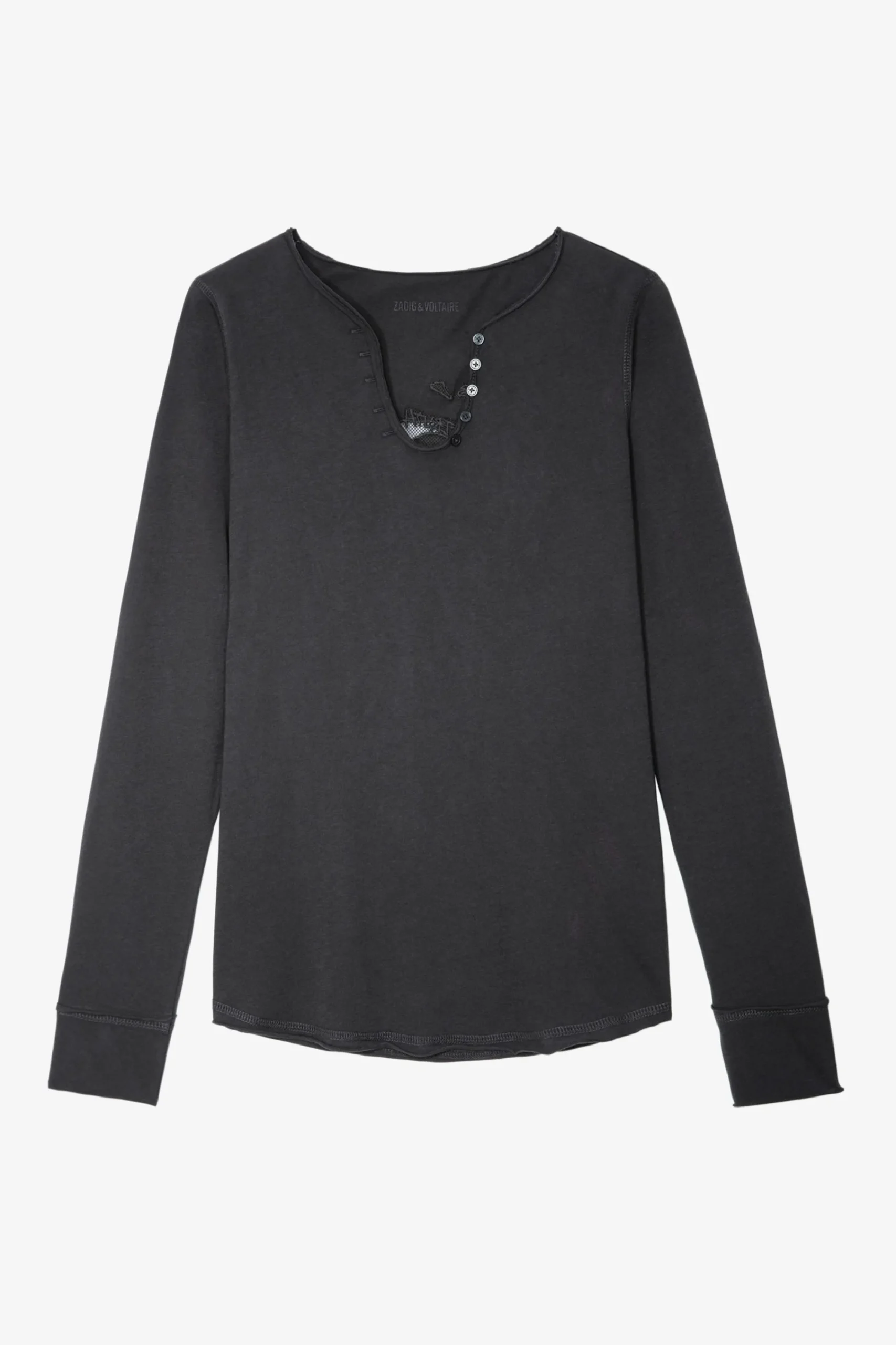 Zadig & Voltaire T-Shirts^T-Shirt Henley C'Est La Faute A Voltaire