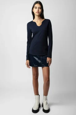 Zadig & Voltaire T-Shirts^T-Shirt Henley C'Est La Faute A Voltaire